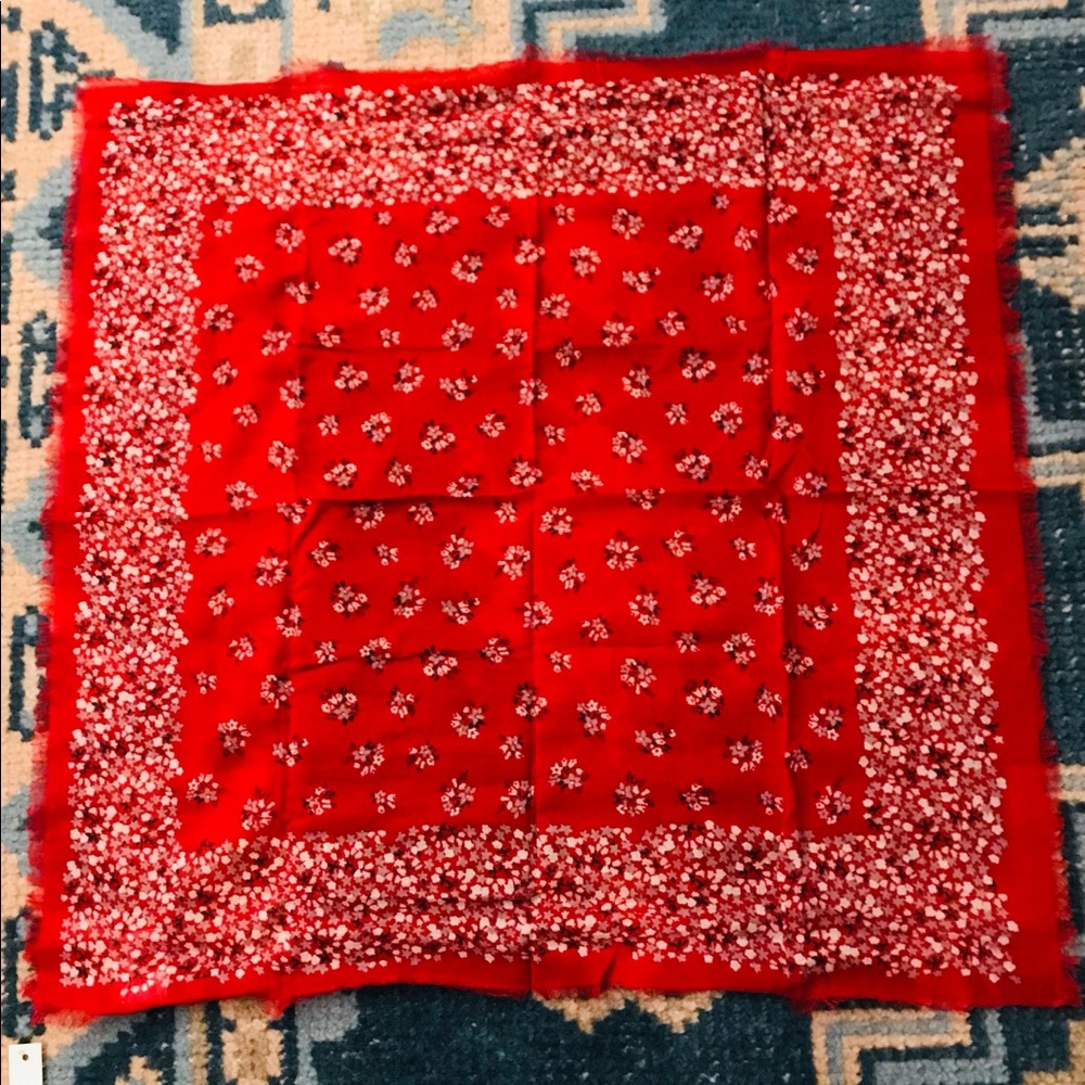 NWT Madewell Fringe Bandana with Pouch